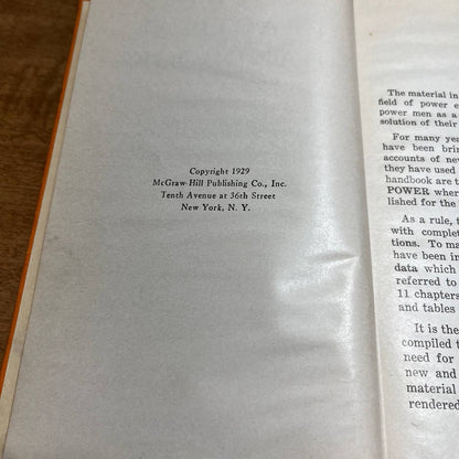 Power's Practical Handbook 1929 McGraw Hill New York TH4