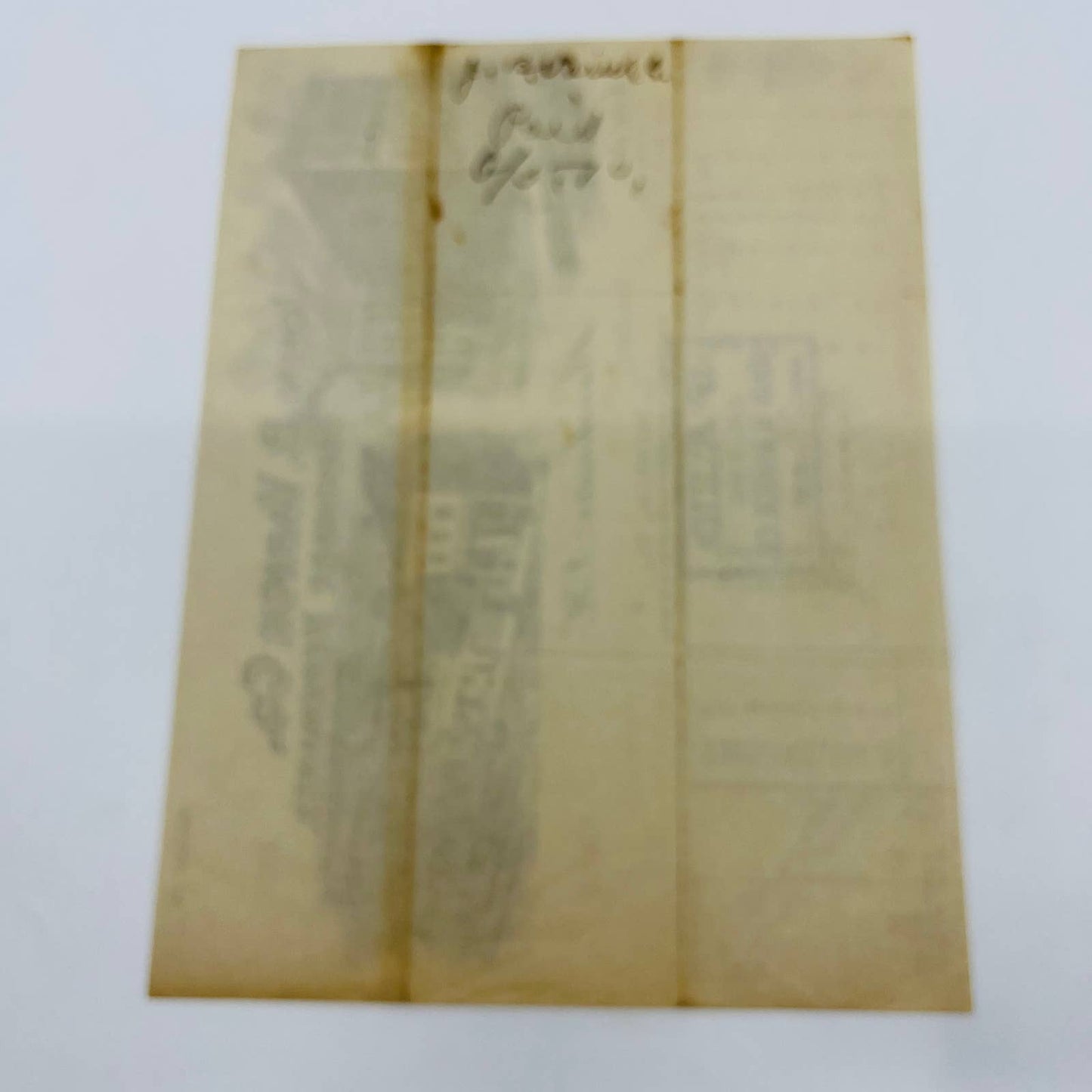 1910 John Varick Hardware Merchant Manchester NH Billhead Letterhead Receipt AA4