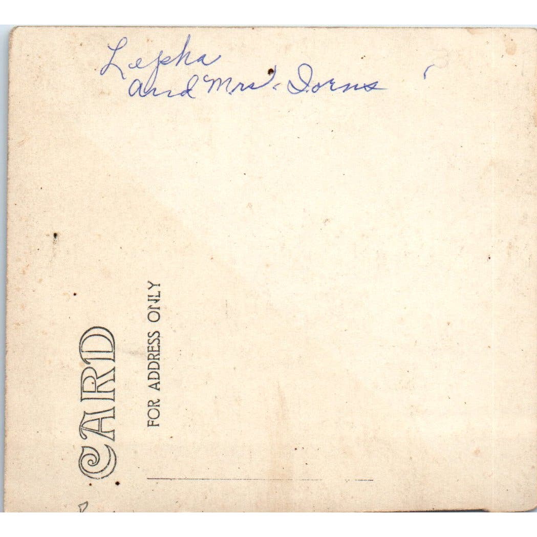 Mother and Daughter on Farm "Lepha & Mrs. Doris" RPPC Real Photo Postcard PB1