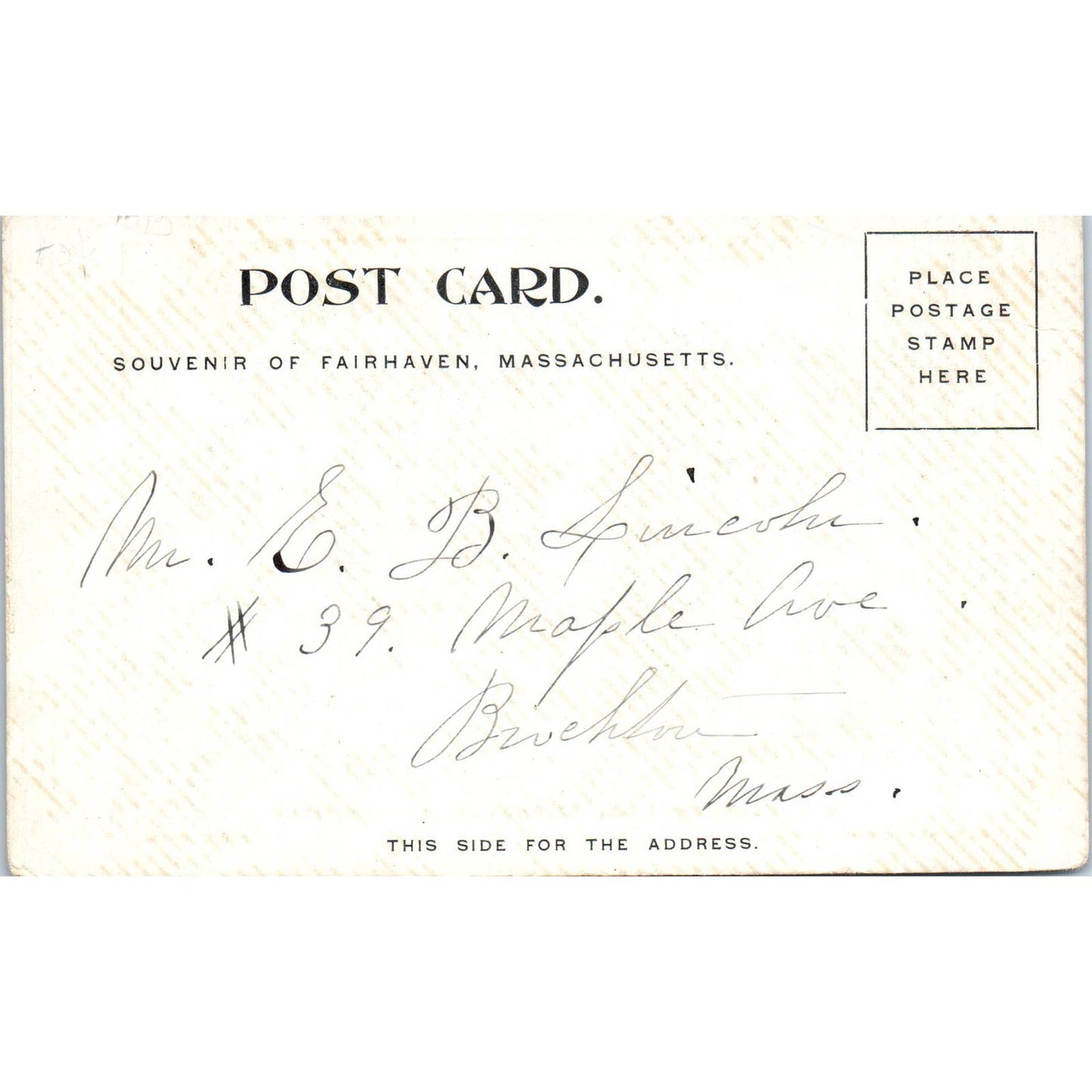 Old Fort Phoenix Fairhaven 1904 Original Postcard TJ9-P2