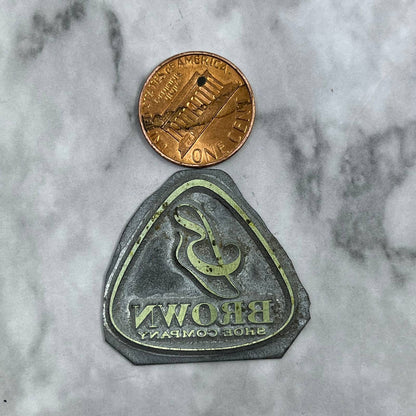 Vintage Printing Letterpress Printers Block Plate Brown Shoe Company TJ510