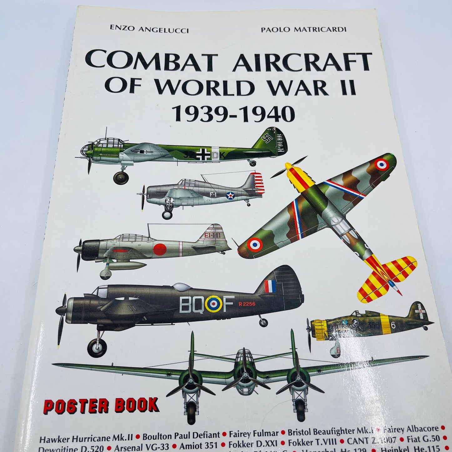 COMBAT AIRCRAFT OF WORLD WAR II Poster Book 3 Volume Lot - ENZO ANGELUCCI TD3