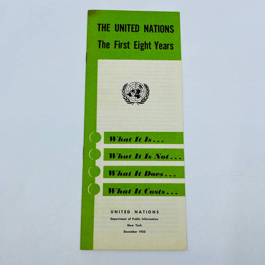 1953 The United Nations - The First 8 Years Brochure Booklet New York D5