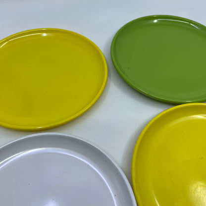 1960s Retro MCM Epicure TexasWare Melmac Melamine Yellow White Green Dishes TI1