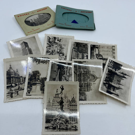 1940s Anvers Antwerp Belgium Souvenir Photo Pack Lot of 2 SC5