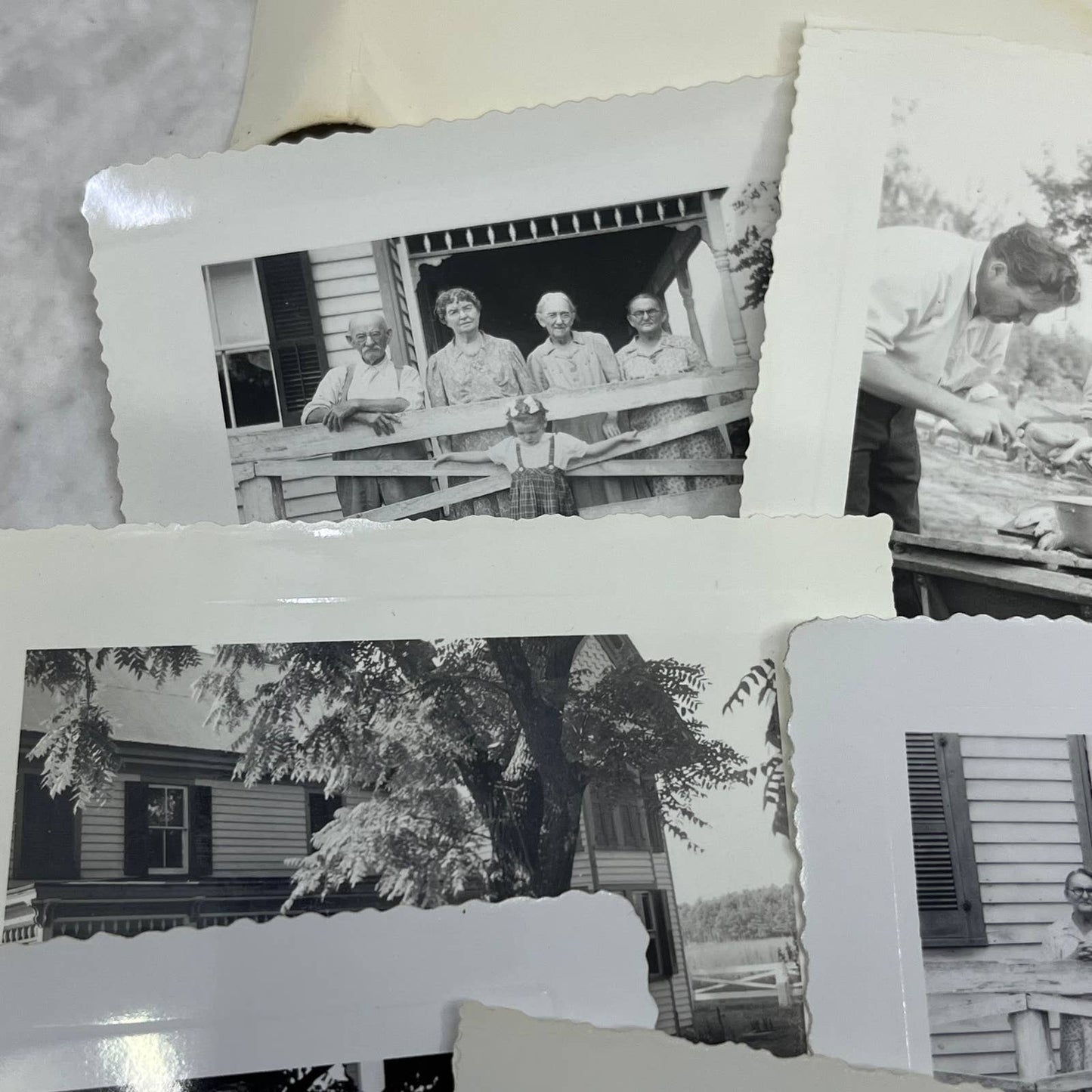 c1940 Collection of Photos & Negatives White Stone VA Family Gathering TJ9-PG2