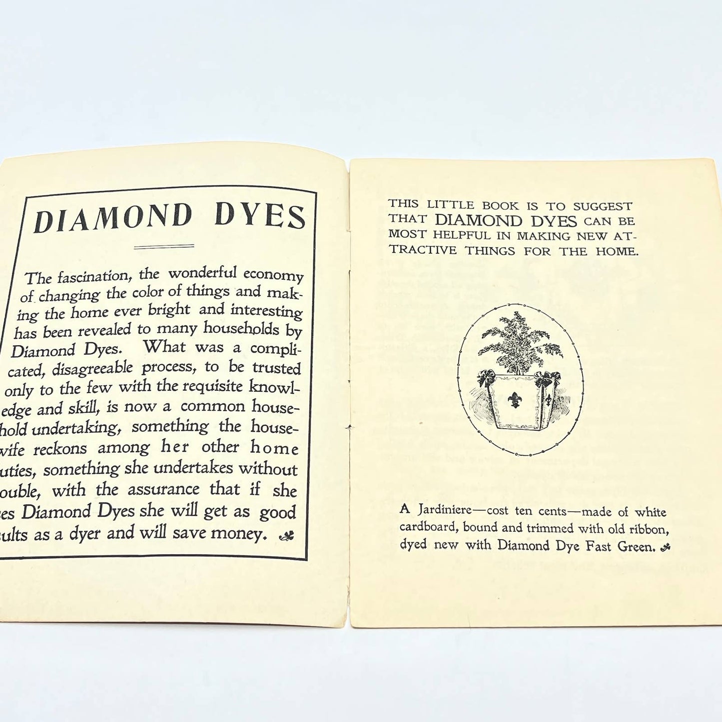 c1920 Diamond Dyes Advertising Direction Book AB7