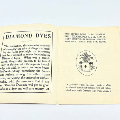 c1920 Diamond Dyes Advertising Direction Book AB7