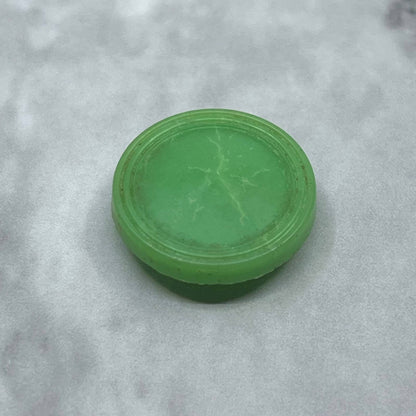 VTG Jade Bakelite Shirt Coat Button SE8