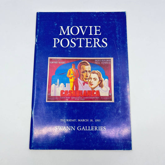 Movie Posters Auction Catalog Swann Galleries 1993 TF9