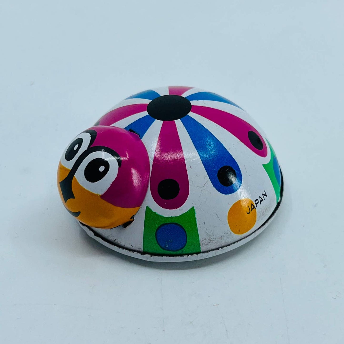 Vintage Whitman Tin Litho Lady Bug Friction Toy Made In Japan 2” SB7