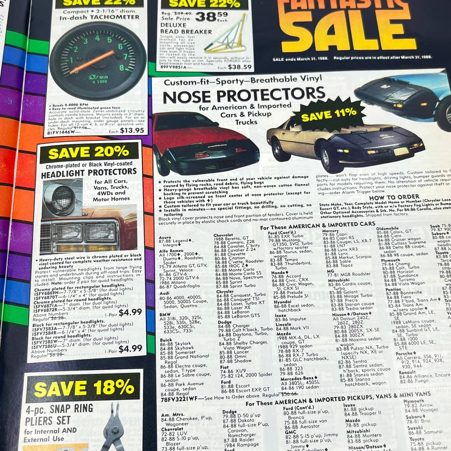 1988 JC Whitney Automotive Parts & Accessories Catalog TF9