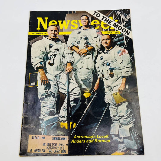 1968 Dec 30 NEWSWEEK TO THE MOON Astronauts Lovell Anders & Borman TD6