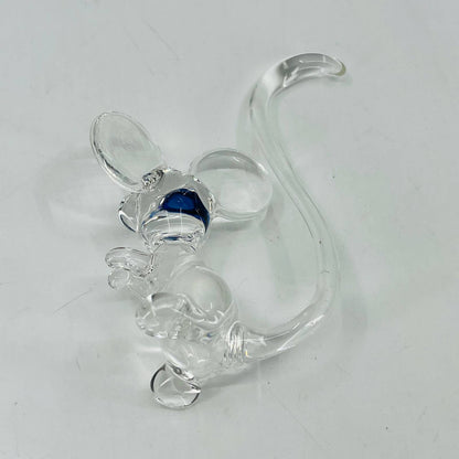 Vintage Art Glass Mouse Figurine Paperweight 4 x 3 SB1