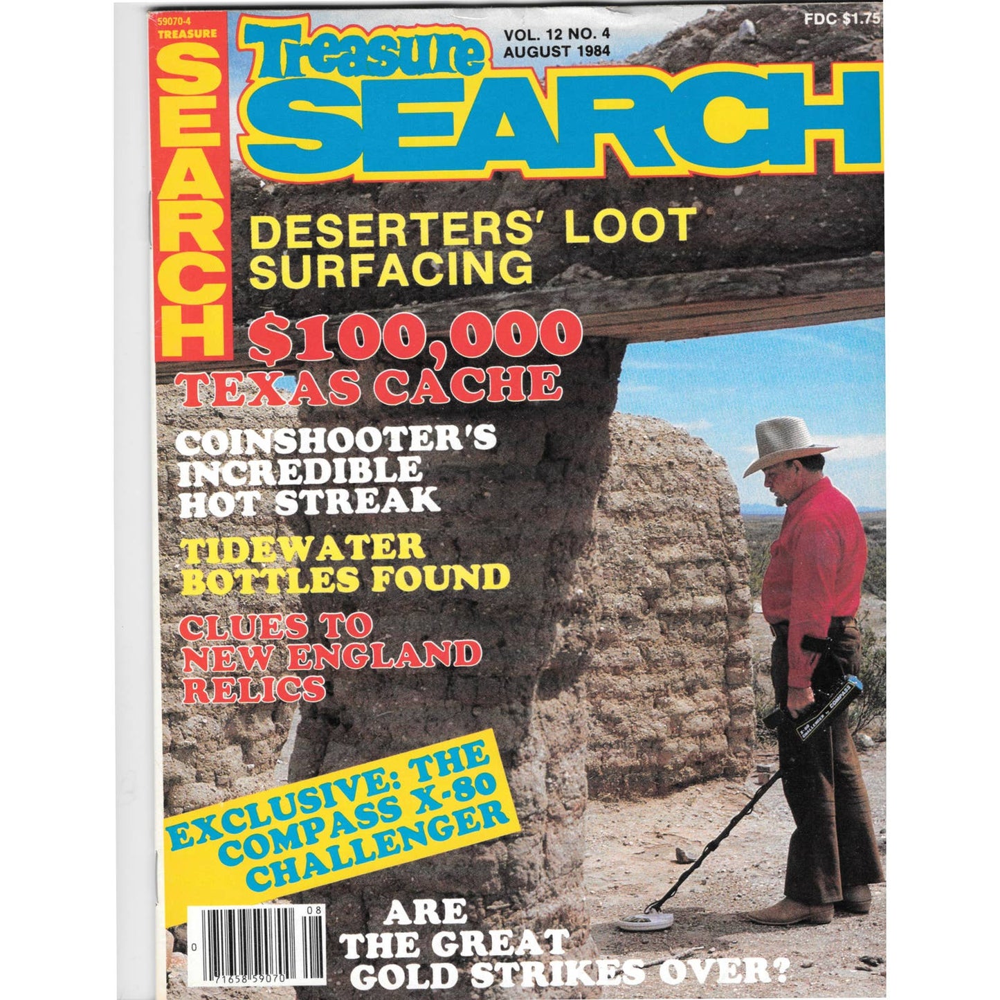 Treasure Search Magazine 1984 August Metal Detecting Gold Diamonds M2