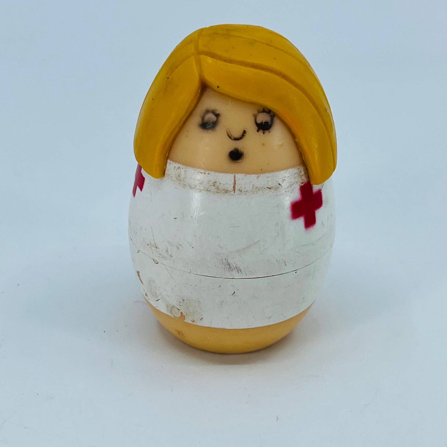 1970s Tonka Toddlers Medic, Nurse, Dr. Peek-A-Boo Face Finger Puppet SC4