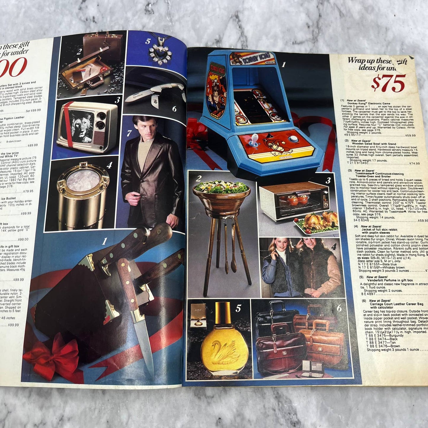 Vintage Sears Wish Book 1982 Christmas Toy Catalog Barbie, Star Wars, Lego S4