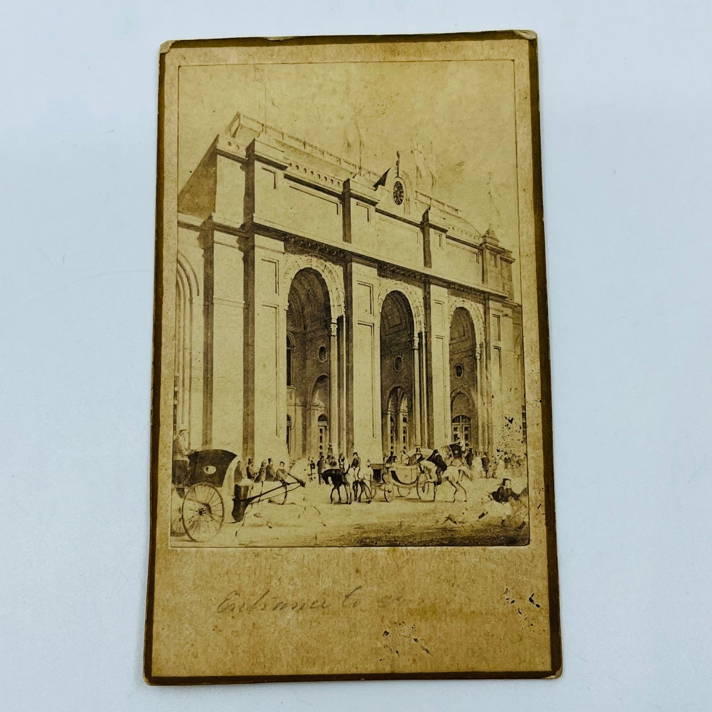 1862 International Exhibition Cromwell Rd Kensington London Card 4” AH9-M6
