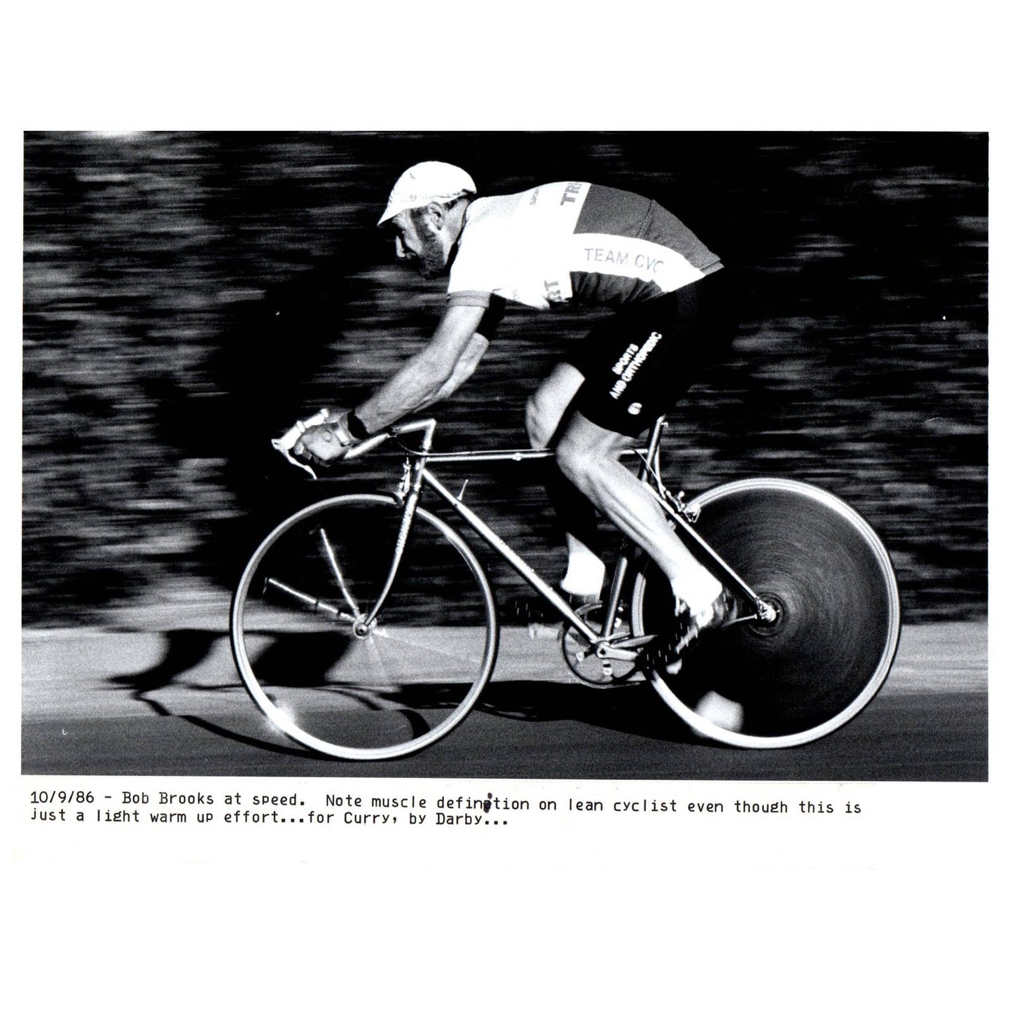 1986 Press Photo Cycling Bob Brooks Alder Springs FL 7x9" AD3