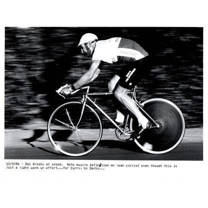 1986 Press Photo Cycling Bob Brooks Alder Springs FL 7x9" AD3
