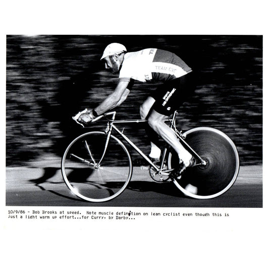1986 Press Photo Cycling Bob Brooks Alder Springs FL 7x9" AD3