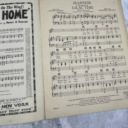 Jeannine I Dream of Lilac Time 1928 Sheet Music TK2-SM4