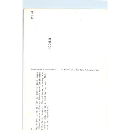 Dolls in Playroom of General Lee's 7 Children Original Postcard PB5