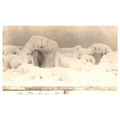 WWI Ice on the Norman Bitts 1917 - Original Postcard RPPC P3-6