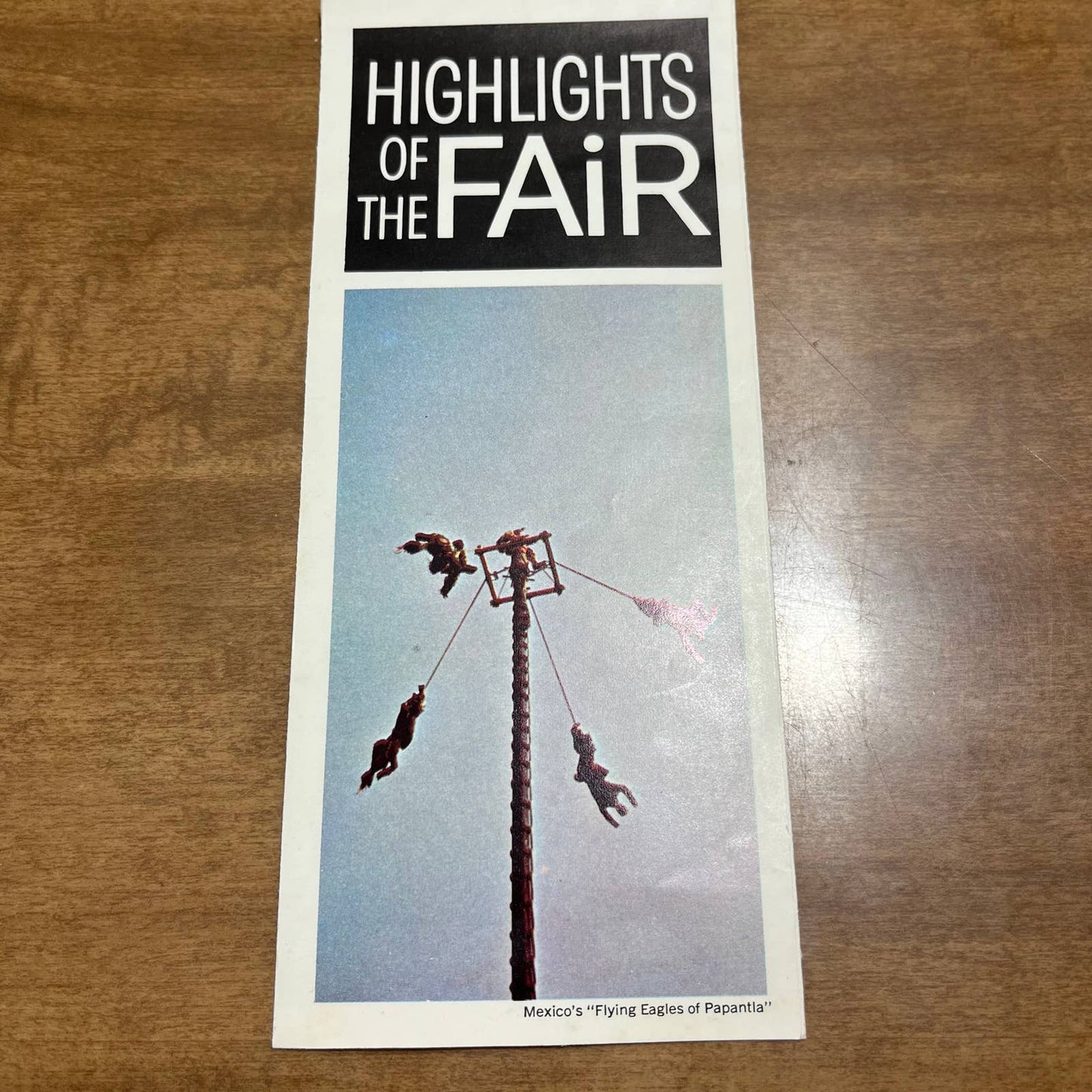 1965 New York World’s Fair Highlights of the Fair Flying Eagles Brochure A7