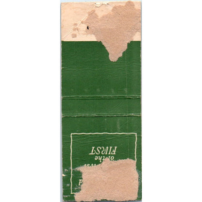 First National Bank of Kansas City Advertising Matchbook Cover SA9-M1