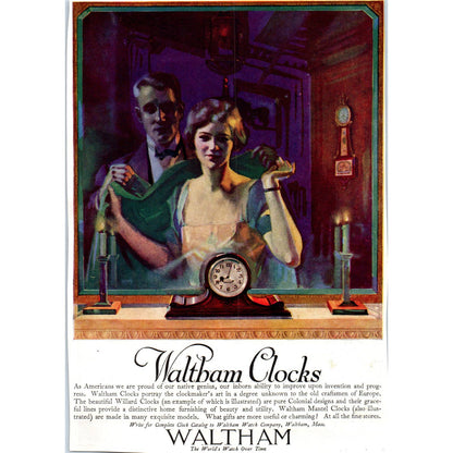 c1920 Harper's Magazine Ad - Chalmers Motor Car With Hot Spot & Rams Horn TF6-1