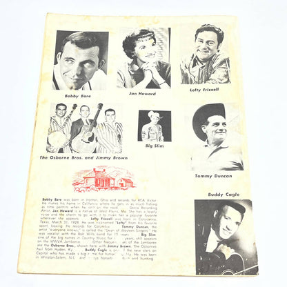 1950s Country Music Stars Promo Photo Book Grand Ole Oprey TG4