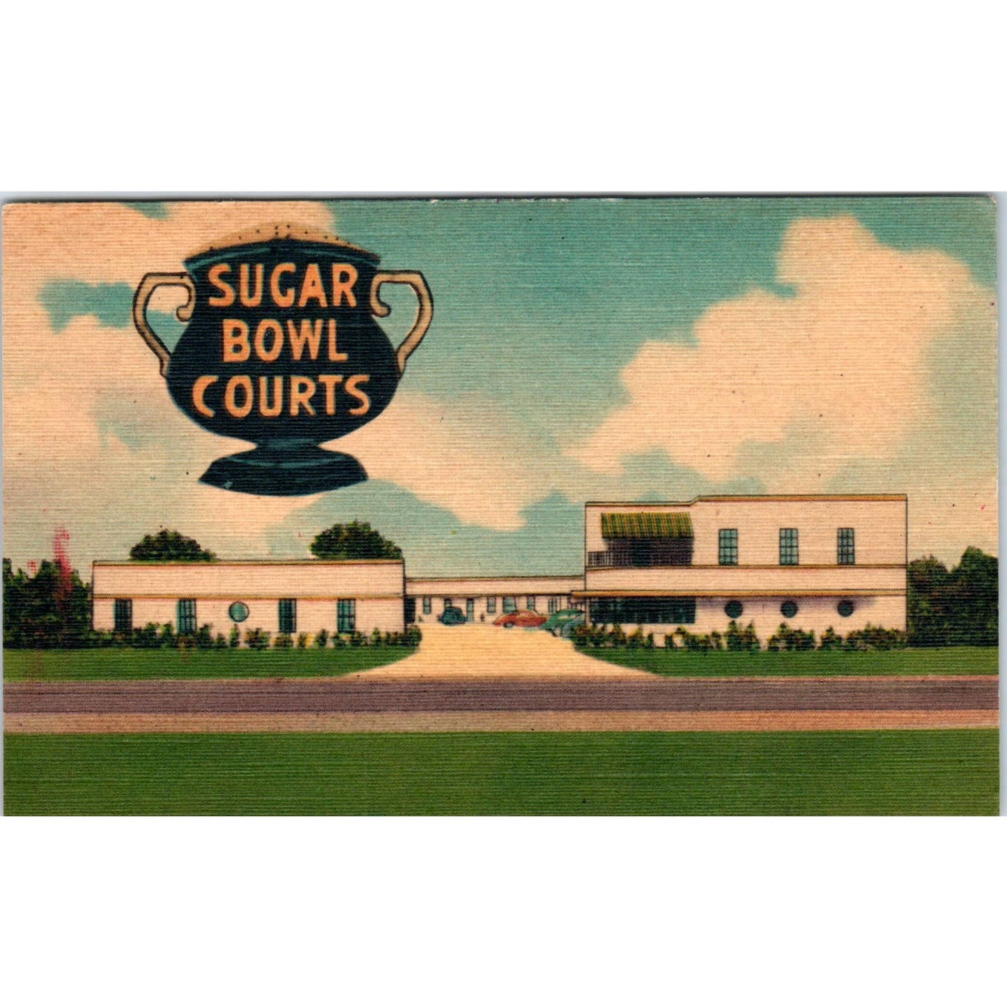 Sugar Bowl Courts New Orleans Louisiana - Original Postcard TJ7-RP2