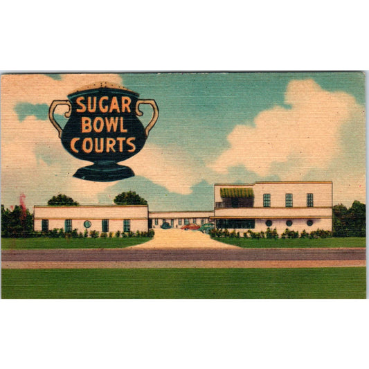 Sugar Bowl Courts New Orleans Louisiana - Original Postcard TJ7-RP2