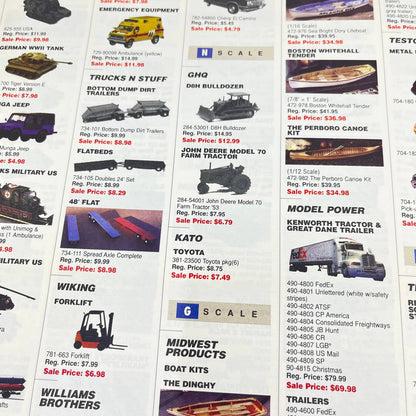 1998 Winter Sale for Model Railroaders Catalog TC6