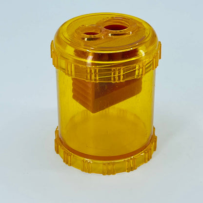 Vintage 1970s LO Yellow Acrylic Pencil Sharpener 2.5” TB6