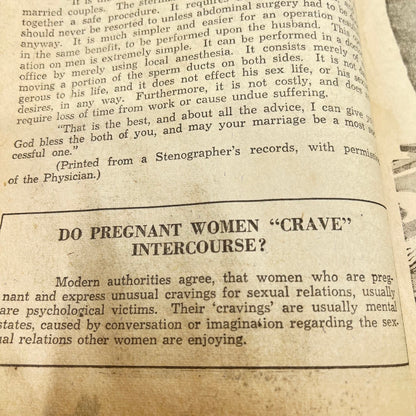 1942 Health Before Wealth Sex Guide for Men National Social Hygiene League L1-5