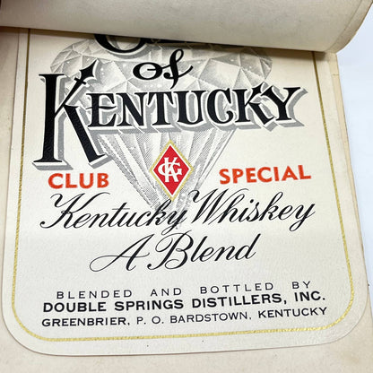 Gem of Kentucky Whiskey Label Set of 9 Double Springs Distillers Bardstown KY