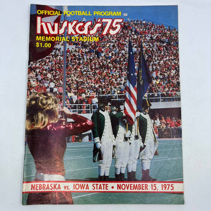 1975 Nebraska Cornhuskers vs. Iowa State GameDay Football Program TH7