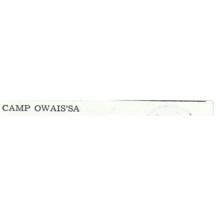 Camp Owaissa Wolfeboro NH Gertrude M. Stevens - 1921 Original Ad TJ7-S6