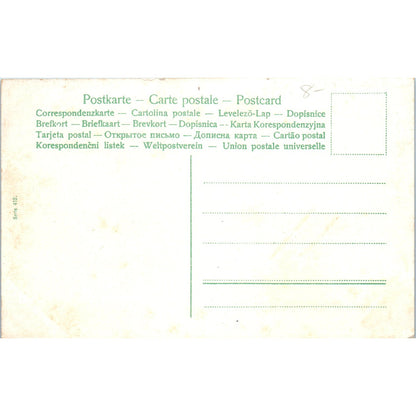 Victorian Tennis Match Original Postcard P2-9-4