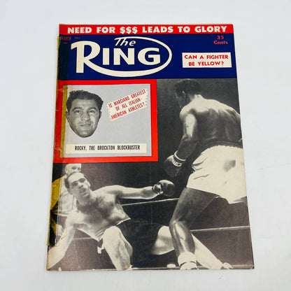 1956 Mar - The Ring Boxing Magazine Rocky Marciano Italian American Athletes TA5