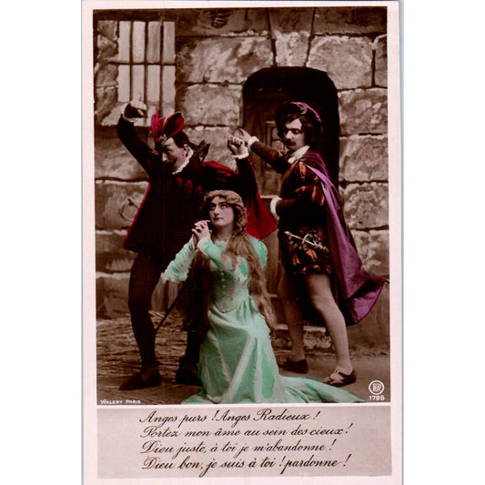 WALERY PARIS Pure angels! Radiant Angels! Carry my soul  - Postcard TJ9-P1