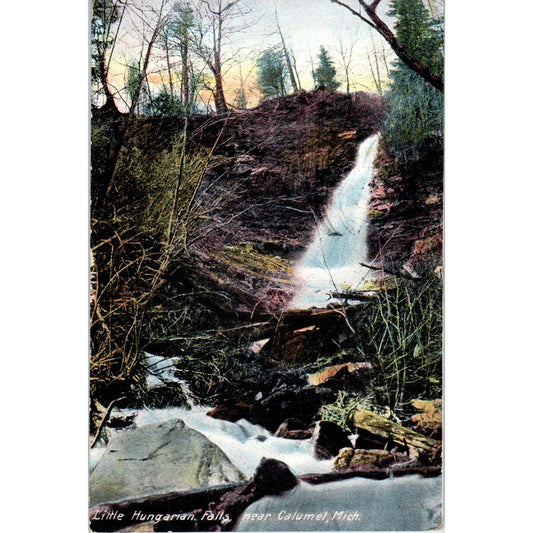 1909 Postcard Little Hungarian Falls Calumet Michigan SE3-2