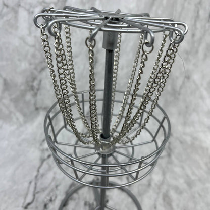 Miniature Metal Desktop Disc Golf Basket - 9 3/4" TH1