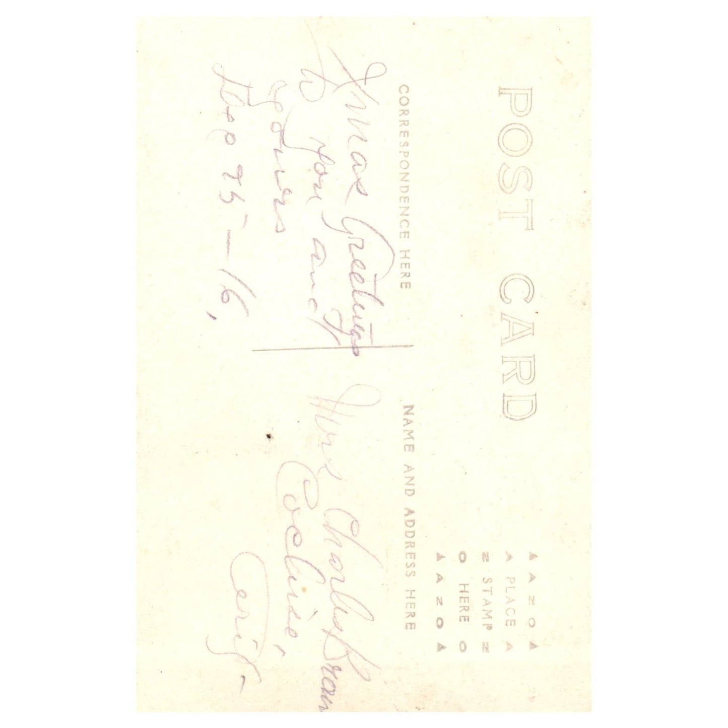 Portrait of a Nurse in White 1916 - Original Postcard RPPC TJ8-4