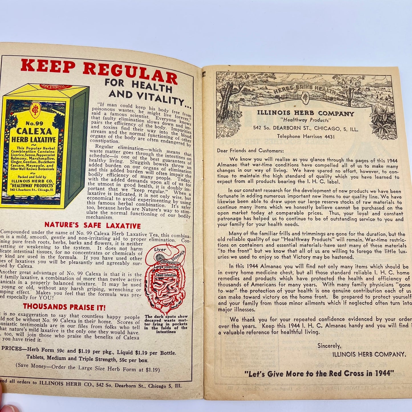 1944 Illinois Herb Co. Healthway Products Quack Medicine L1-4