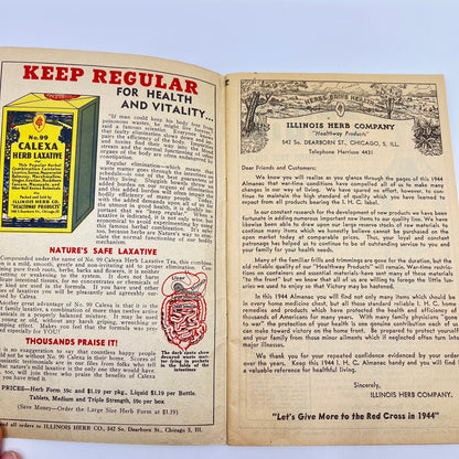 1944 Illinois Herb Co. Healthway Products Quack Medicine L1-4