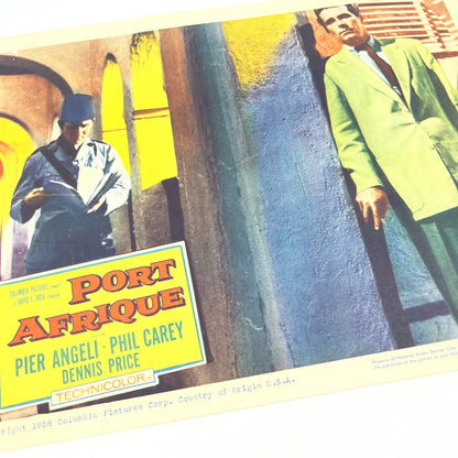 1956 Port Afrique Pier Angeli Phil Carey Dennis Price Lobby Card FL4