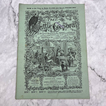 1869 Aug - The Little Corporal Original Magazine For Boys And Girls TB5